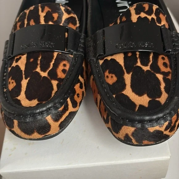 Calvin Klein Women's Leopard Print Loafers, BNWOT, no dust bags, comes with box - Picture 9 of 12